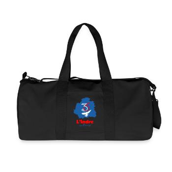 Indre 36 - Sac de sport en toile recyclée Stanley/Stella - noir - Devant