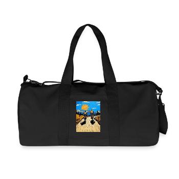 Sonnenweg Zu Zweit - Recycelte Canvas-Sporttasche von Stanley/Stella - Schwarz - Vorne