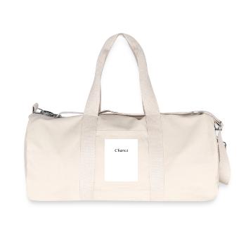 Trending T-shirt design. - Recycled Canvas Sports Bag by Stanley/Stella - natural - Front