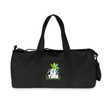 Love Nature  - Recycled Canvas Sports Bag by Stanley/Stella - black - Front