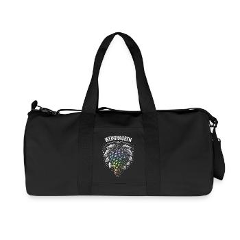 Grapes Rainbow Motif - Recycled Canvas Sports Bag by Stanley/Stella - black - Front