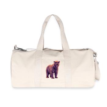Sommer Eisbär Sonnenbrille - Recycelte Canvas-Sporttasche von Stanley/Stella - Naturweiß - Vorne