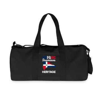Dominican Republic Flag Dom Rep Pride - Recycled Canvas Sports Bag by Stanley/Stella - black - Front