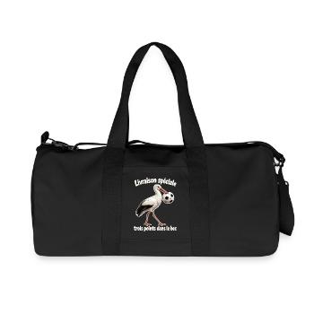 Colmar Cigogne Foot - Recycelte Canvas-Sporttasche von Stanley/Stella - Schwarz - Vorne