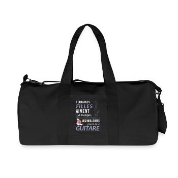 Certaines Filles Aiment La Musique Les Meilleur... - Sac de sport en toile recyclée Stanley/Stella - noir - Devant