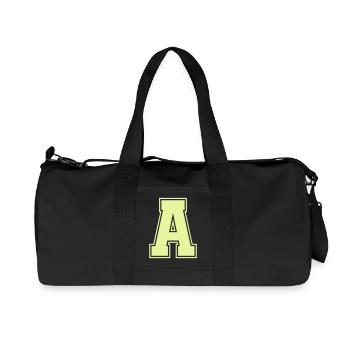 A_Buchstabe- - Recycelte Canvas-Sporttasche von Stanley/Stella - Schwarz - Vorne