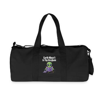 Earth Wasn’t In The Brochure Alien - Recycelte Canvas-Sporttasche von Stanley/Stella - Schwarz - Vorne