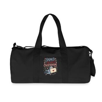 Signed Sealed Overthinking Dove - Recycled Canvas Sports Bag by Stanley/Stella - black - Front