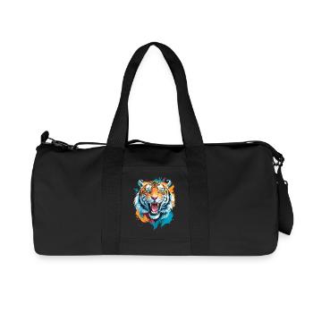 tiger - Recycled Canvas Sports Bag by Stanley/Stella - black - Front
