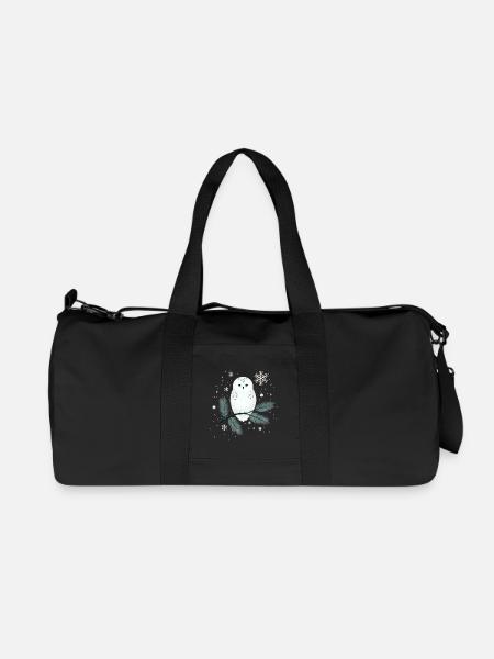 Wintereule - Recycelte Canvas-Sporttasche von Stanley/Stella - Schwarz