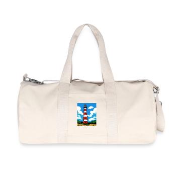J’adore Ameland Holiday Lighthouse - Sac de sport en toile recyclée Stanley/Stella - blanc naturel - Devant