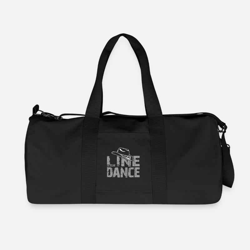 Line Dance Time Line Dancing Dancing - Recycled Canvas Sports Bag by Stanley/Stella - black