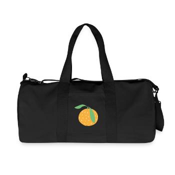 Orange - Recycelte Canvas-Sporttasche von Stanley/Stella - Schwarz - Vorne