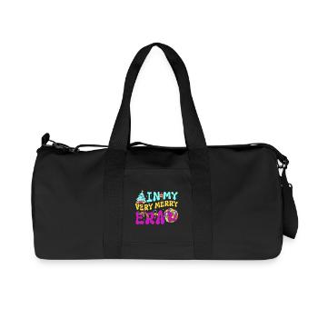 Christmas Xmas Saying In My Very Merry Era - Recycled Canvas Sports Bag by Stanley/Stella - black - Front