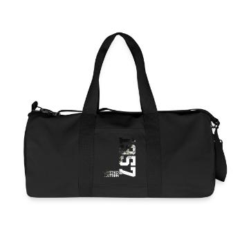 69E ANNIVERSAIRE ÉDITION LIMITÉE 1957 - Sac de sport en toile recyclée Stanley/Stella - noir - Devant