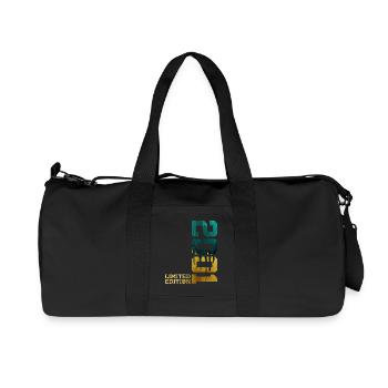 25E ÉDITION LIMITÉE ANNIVERSAIRE 2001 - Sac de sport en toile recyclée Stanley/Stella - noir - Devant