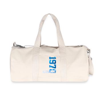 56. GEBURTSTAG LIMITED EDITION 1970 - Recycelte Canvas-Sporttasche von Stanley/Stella - Naturweiß - Vorne