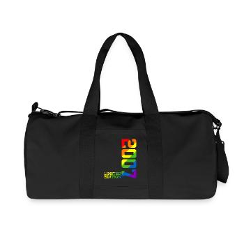 LGBTQ 2007 REGENBOGEN QUEER 18. GEBURTSTAG PRIDE - Recycelte Canvas-Sporttasche von Stanley/Stella - Schwarz - Vorne