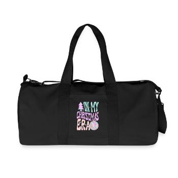 Christmas Xmas Saying In My Christmas Era - Recycled Canvas Sports Bag by Stanley/Stella - black - Front