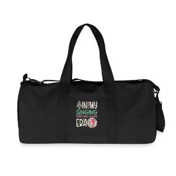Noël de Weihnachten à l’époque des chansons de Noël chantantes - Sac de sport en toile recyclée Stanley/Stella - noir - Devant