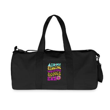 Noël de Weihnachten à l’époque des chansons de Noël chantantes - Sac de sport en toile recyclée Stanley/Stella - noir - Devant