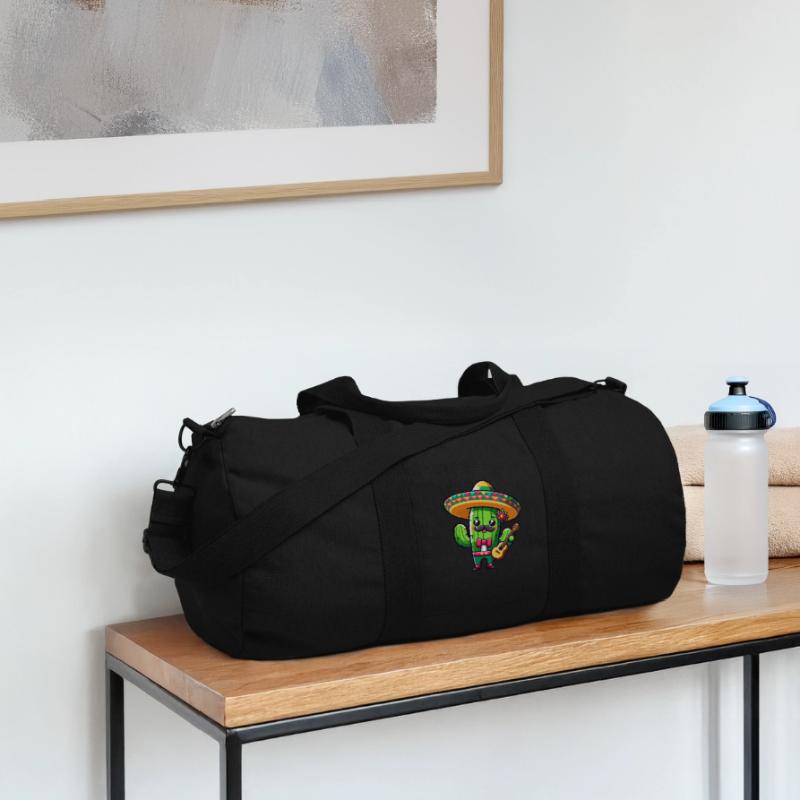 Cinco de Mayo Cactus Mariachi Guitarist Recycled Canvas Sports Bag by Stanley/Stella