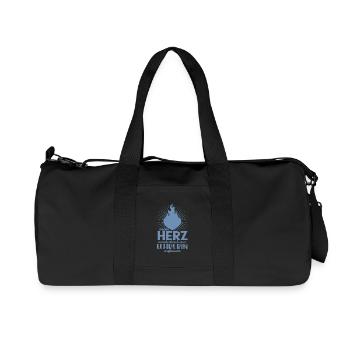 Verliebt in Lehrerin mein Herz Liebe Lehrer - Recycelte Canvas-Sporttasche von Stanley/Stella - Schwarz - Vorne