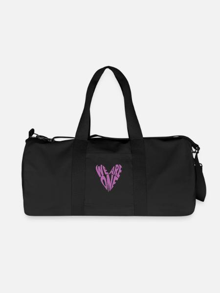 WE ARE ONE (HEART) - Recycelte Canvas-Sporttasche von Stanley/Stella - Schwarz
