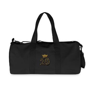 Couronne à 20 chiffres - Sac de sport en toile recyclée Stanley/Stella - noir - Devant