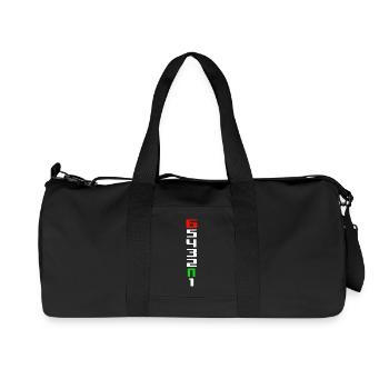Motorrad ONE UP SIX DOWN - Recycelte Canvas-Sporttasche von Stanley/Stella - Schwarz - Vorne