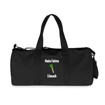 I bims 1 Lauch | Lauch Shirt Lustig - Recycelte Canvas-Sporttasche von Stanley/Stella - Schwarz - Vorne