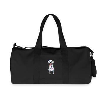 amant de chien chemise de chien dalmatien drôle - Sac de sport en toile recyclée Stanley/Stella - noir - Devant