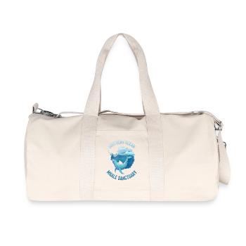 Southern Ocean Whale Sanctuary - Recycelte Canvas-Sporttasche von Stanley/Stella - Naturweiß - Vorne