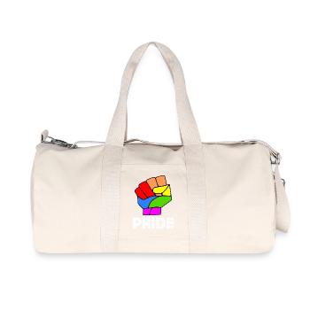 Pride - Recycelte Canvas-Sporttasche von Stanley/Stella - Naturweiß - Vorne