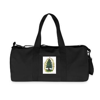 PEACE SEED CHRISTMAS TREE by Gudrun Kargl - Recycled Canvas Sports Bag by Stanley/Stella - black - Front