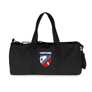 Hinweis Mignon Chamonix Mont Blanc Haute Savoie - Recycelte Canvas-Sporttasche von Stanley/Stella - Schwarz - Vorne