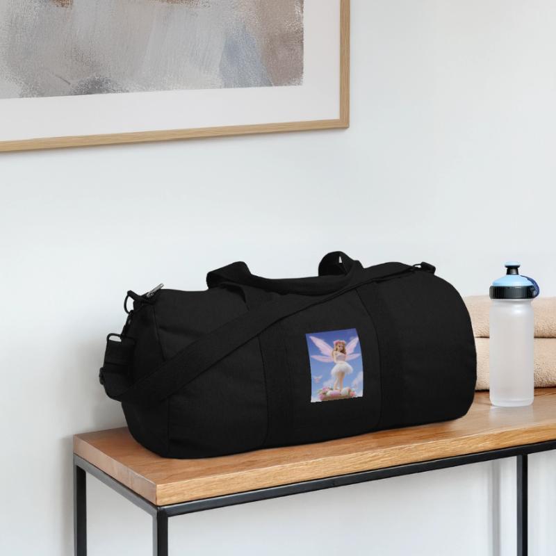 Retro style Pixie on Egg- Easter Recycled Canvas Sports Bag by Stanley/Stella