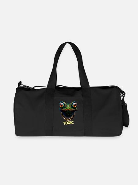 Mignonne grenouille toxique - Sac de sport en toile recyclée Stanley/Stella - noir