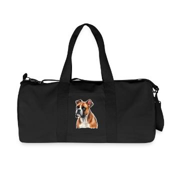 Boxeur - Sac de sport en toile recyclée Stanley/Stella - noir - Devant