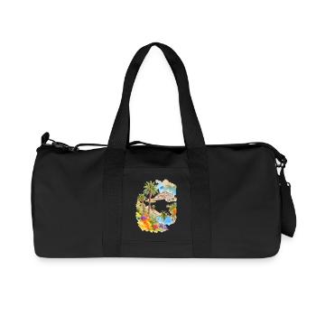 Vacances aux îles Canaries - Sac de sport en toile recyclée Stanley/Stella - noir - Devant