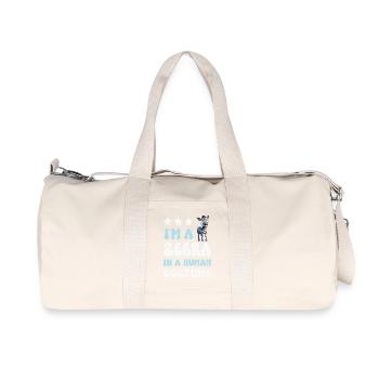 Zebra - Recycled Canvas Sports Bag by Stanley/Stella - natural - Front