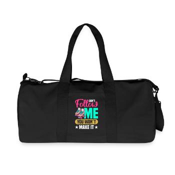 design de patins à roulettes - Sac de sport en toile recyclée Stanley/Stella - noir - Devant