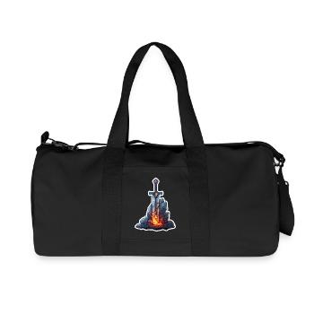 Épée de feu puissante dans un RPG Stone Fantasy - Sac de sport en toile recyclée Stanley/Stella - noir - Devant