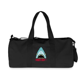 Hungry shark - Recycled Canvas Sports Bag by Stanley/Stella - black - Front