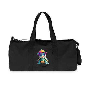 Tortue - Sac de sport en toile recyclée Stanley/Stella - noir - Devant