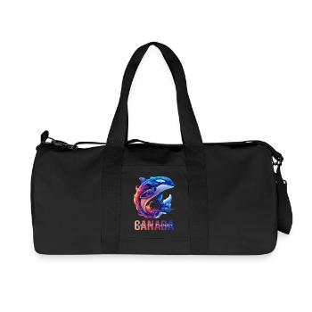 Orca Bay of Fundy - Recycelte Canvas-Sporttasche von Stanley/Stella - Schwarz - Vorne