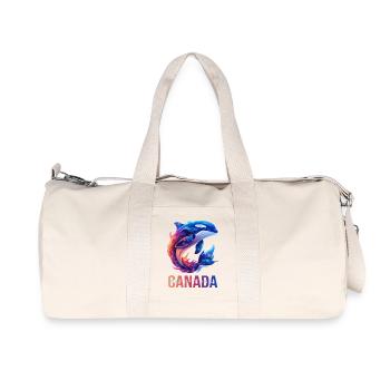 Orca Bay of Fundy - Recycelte Canvas-Sporttasche von Stanley/Stella - Naturweiß - Vorne