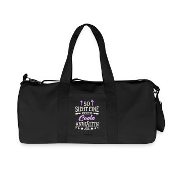 So sieht eine richtig coole Anwältin aus Juristin - Recycelte Canvas-Sporttasche von Stanley/Stella - Schwarz - Vorne