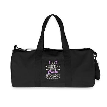 So sieht eine richtig coole Psychologin aus - Recycelte Canvas-Sporttasche von Stanley/Stella - Schwarz - Vorne