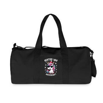 Rentier war ausverkauft Einhorn - Recycelte Canvas-Sporttasche von Stanley/Stella - Schwarz - Vorne